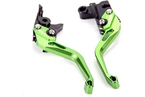 Auzkong Brems Kupplungshebel für ZX6R 1995-1999, Z750 2003-2006, ZX9R 1998-1999, Zephyr 550 1991-1999, ZR-7/S 1999-2003, KLE500 1991-2007 Grün