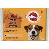Pedigree Etli Se&ccedil;enekleri 4'l&uuml; Poşet Paket Yaş Mama 400 Gram