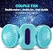 Produktbild hebey Tragbare Mini Paare Fan Hand verstellbar USB-Ventilator leiser Betrieb Desktop Fan mit LED-Licht Dual Kopf 360 Grad gedreht USB 3 Modus Geschwindigkeiten Mini Fan faltbar, wiederaufladbar USB Kühlung Replenishment Fan Powered by Akku 18650 3 Geschwindigkeiten Fan für Zuhause, Büro, Küche, im Freien, Reisen verwenden
