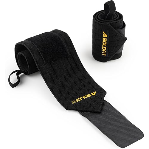 Boldfit Wrist Band for Gym Workout Wrist Support for Gym Straps for Men Hand Band Strap for Man Accessories for Men Workout Wrists Supporter wrap for Man Workouts Accessories for Women Hand Wraps
