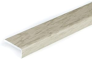CEZAR SELF-Adhesive Wood Effect Threshold 1M Door Stops End Laminate Floor Edge Strip Trim TMW Profiles (CAUCASIAN Oak)