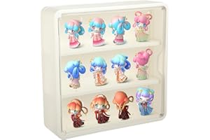 LAUVIOMIFY Wandvitrine Hängend mit Magnettür - 3-Schicht Sammlervitrine Acryl 30x8x30 cm - Glasvitrine Vitrine Hängend Staubdicht - Vitrinen Display Case für Pop Figuren - Auto Modelle, Anime Figuren