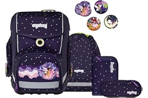 ergobag cubo Set ergonomischer Schulranzen, Vorgänger-Kollektion, klassisch 5-teilig 1. Klasse Grundschule