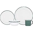 Buy Argon Tableware 16 Piece Dinnerware Set For 4 - White Dinner Plates, Side Plates, Bowls & Latte Mugs Online At Low Prices In India