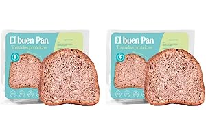 KETONICO Pan Proteico Keto Sin Gluten, Sin Soja, Certificado Keto (Pack de 2x)