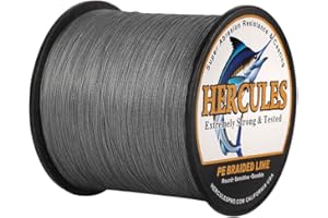 Hercules Braided Fishing Line 4 Strands 100m-2000m 6lb-100lb Super Strong PE Fishing Wire Multifilament Fishing Lines for Saltwater & Freshwater Fishing