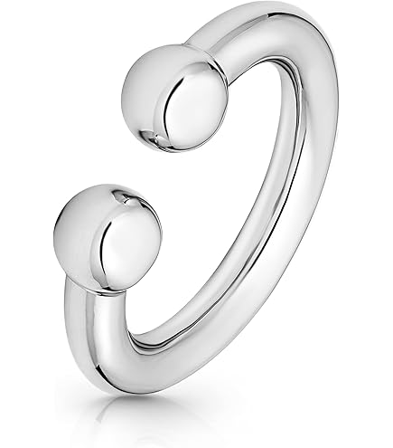 penisring silber Hodenring Edelstahl Penisring Aus Edelstahl Mit Kugelenden – Offener Ring,  Silber, Für Mehr Empfindung Intimschmuck Herren