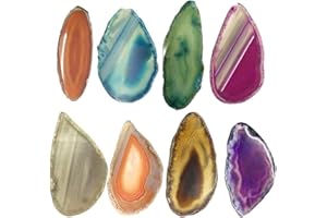 Liery Agate Disc Coaster Brazil Raw Gemstone Crystal Ornament Home Decoration Natural Colourful Alagate Pearl Polished Quartz Christmas Decoration