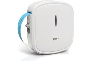 PRT Mini Etichettatrice Portatile, Bluetooth Stampante Termica Etichette for iOS & Android, Stampante per Adesivi a Rilievo Adatto per i Della Cucina di Casa, Bianco