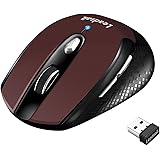 Wireless Mouse for Laptop Silent Cordless USB Mouse Wireless Optical Computer Mouse, 6 Buttons, AA Battery Used,1600DPI with 