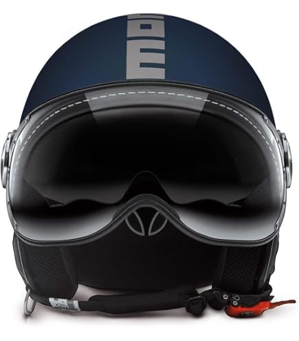 Casque Jet MOMODESIGN FGTR Evo E2206 - Homologué ECE - Visière Double Et Design Italien - Noir Mat/argent