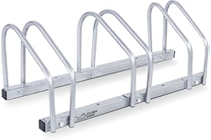 ‎CCLIFE CCLIFE Stojak na 3 rowery o szerokości opon do 55 mm, żelazny uchwyt rowerowy 71 x 32 x 26 cm