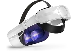 Elite Strap mit Akku for Oculus Quest 2,Newenmo Head Strap Akku-Pack with 6000mAh Battery, VR zubehör Ersatz für den Quest 2 Halo Strap zur Reduzierung des Kopfdrucks