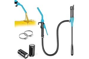 Elektrische Transferpumpe,GuKKK Akku Wasserpumpe Flüssigkeitstransferpumpe,Elektrische Umfüllpumpe Kraftstoff Umfüllpumpe Siphon Pumpe tragbare Automatische Absaugung Pumpe,Pumpe Benzin Gas 2.4 GPM