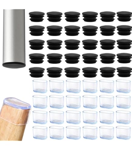 Coprigambe Per Sedia In Silicone - 24 Pezzi Trasparenti, Antiscivolo E Antigraffio