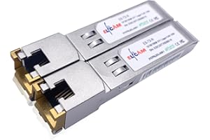 Elfcam® - 10/100/1000Base-T Multi-Rate 1,25Gb SFP RJ45 Copper Transceiver (zestaw 2 sztuk)