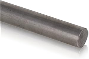 Fits Metall - Stahl Rundstahl aus unlegiertem S235JRC+C Material St37-K - Rundmaterial kaltgezogen - Rundstab Blankstahl Länge 1000mm, Durchmesser 5mm - Ideal für Baubranche, Stahl- & Maschinenbau