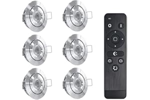 ‎LEDUX LEDUX 3W Einbaustrahler - SCHWENKBAR - IP44 Schutz, 3000K Warmweiß, Dimmbar, Flache Einbauleuchten für Innen- und Außen (6er-Set)