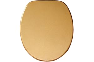 Sanilo Deska sedesowa, wiele pięknych desek sedesowych do wyboru, wysoka jakość i stabilna jakość z drewna (błyszczące złoto)