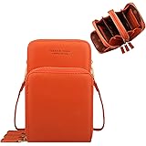 Piccola borsa del telefono crossbody per le donne,Donna cellulare crossbody borsa portafoglio borsetta,Leggero PU pelle multi