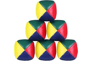 Dzxin Juggling Balls, 6 Pcs Soft Juggling Balls Set Small Bean Bags Juggle Balls for Adults Children Beginners Outdoor Throwing
