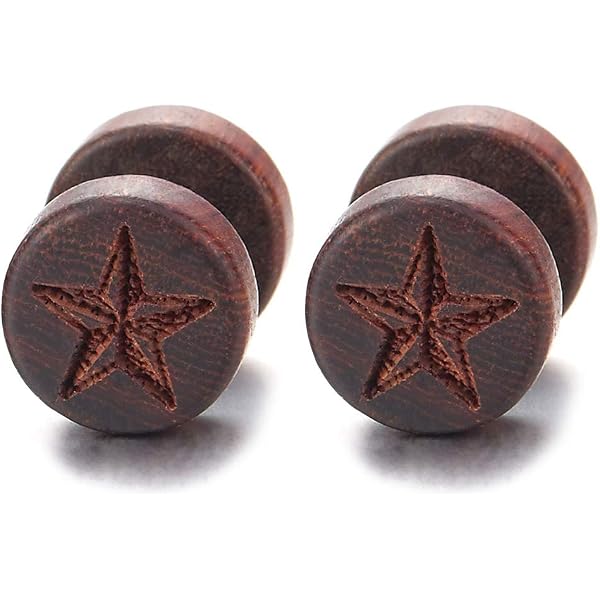 Boucles D'oreilles Yin Yang Faux Cheater - Acier Inoxydable Et Acrylique, Style Unique Unisexe