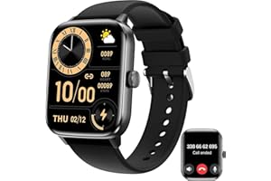 zaisia Smartwatch Uomo Donna, 1,91'' Orologio Smartwatch con Effettua/Risposta Chiamate, 100+ Modalità Sportivo Smart Watch con Contapassi/Cardiofrequenzimetro, IP68 Fitness Tracker per Android iOS