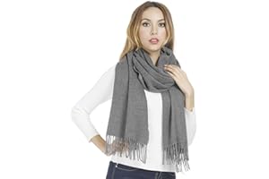 Gogogoal Sciarpa in cashmere per donna uomo scialli pashmina sciarpe invernali morbide spesse moda grande XXL lungo Tinta unita