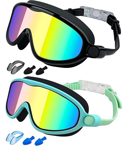 Lot De 2 Lunettes De Natation Unisexes - Lentilles Roses - Estefanlo - Adulte