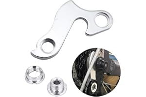KKVOGMLE Aluminum Alloy Bike Rear Derailleur Hanger, Rear Gear Hange Rear Derailleur Hanger Transmission Tail Hook, Rear Gear Mech Derailleur Hanger Hook Dropout Frame for Most Bikes