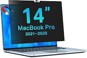 STARY Filtro magnético de privacidad para MacBook Pro de 14 pulgadas (2021-2023, M1, M2, M3), pantalla de privacidad extraíble fácil de poner y quitar antirreflejos de luz azul