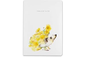LOLA DESIGN LTD Lola Design - A5 Journal Notebook - Fabulous Notes, Hedgehog Design - Perfect for Journaling, Note-taking - Designed and Printed in the UK - Luxurious Matt-finish, 192 Lined Pages