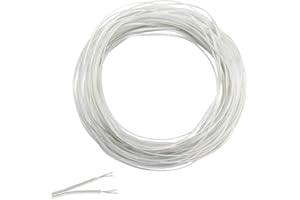 inodiref 10 metrów 20AWG przezroczysty PVC elastyczny kabel wąż 2-żyłowy średnica 3,6 mm do montażu urządzeń gospodarstwa domowego o niskim zużyciu energii