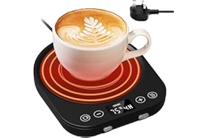 CEROBEAR Coffee Mug Warmer for Desk Cup Warmer for Home Office with Gravity Sensor 9 Temperature Setting(55-85℃) & 9 Hours Auto-on/Off Function for Heating Teapot Plate Coffee Tea Milk Coco Candle