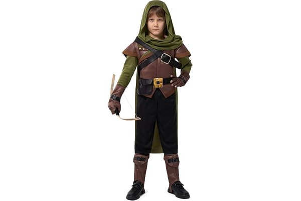 Spooktacular Creations Renässans Robin Huva Deluxe Barn Kostym Set för Halloween utklädningsfest