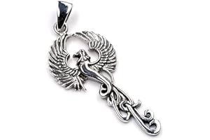 Drachensilber Drache Phoenix Schmuck Anhänger 925 Silber Drachenschmuck Phoenix Frauen