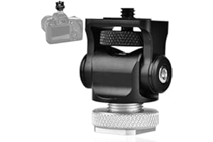 VBESTLIFE Support avec Monture de Griffe Multifonctionnel du Flash Moniteur Externe pour SLR Caméra, Adaptateur de Fixation en Alliage d'Aluminium