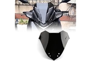 Otilli Nuovo Accessori Moto Parabrezza Flyscreen Per YAMAHA X-MAX300 X-MAX 300 XMAX300 XMAX300 300 2023 Protezione Parabrezza (Nero)