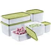 Hobby Life Alaska Derin Dondurucu Saklama Kabı 6'lı Set 9.5 Litre - BPA (Yeşil)