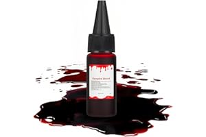 Alaoo Halloween zestaw sztucznej krwi, 1 butelka 15 ml, zmywalna krew, dla karnawału, filmu, teatru, cosplay, makijażu na Halloween, wampir