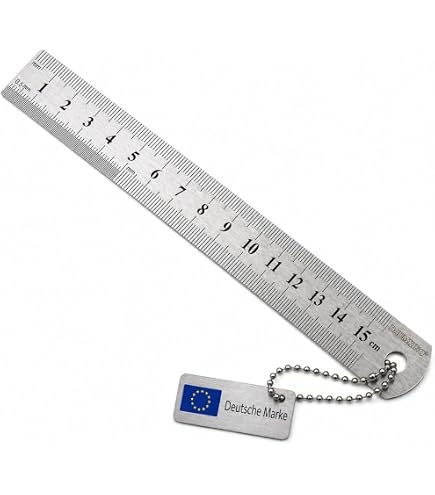 SULIUDAJI 3 Stück Edelstahl Lineale Stahlmaßstab Stahllineal Metall