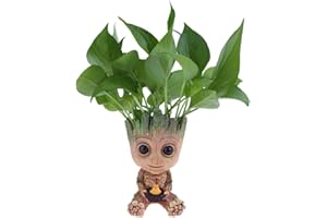 SLOCME Baby Groot Flower Pot - Guardians of The Galaxy Groot for Pen Holder、Desk Ornament、Plants Pot with Drainage Hole