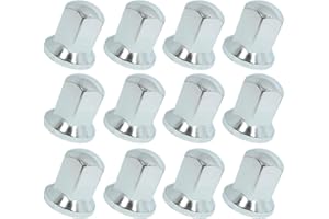 Promo Link 40x Tief Lange Universelle LKW Radmutterkappen 32mm Schlüsselweite Anhanger Auflieger Chrom