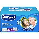 Canped Tekstil Y&uuml;zeyli Belbantlı Ekstra B&uuml;y&uuml;k Boy XL 30lu Hasta Bezi