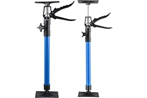 NASTOPEE Etai Telescopique, 2 Pièces Reglable Support 50-115 cm Tendeur de Châssis Charge Maximale 40 kg pour Plafond Montage Plaques de Plâtre Armoires Cadres de Porte(50-115 cm)