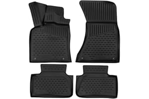 Element Set di Tappetini Auto in Gomma TPE 3D per Porsche Macan | 2018-> | Tappetini Auto Originali 100% Adatti, Tappetini Gomma Auto Premium 3D, Tappetini 3D per Auto