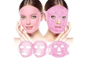 ‎MY NOVEL THINGS my novel things 3 Stück Kühlmaske Gesicht, Eismaske, Silikon Gesichtsmaske, Augenmaske Kühlend wiederverwendbar, Hautpflege Set für Frauen, Reduziert Gesicht Schwellungen, Dunkle Kreise, Kopfschmerzen