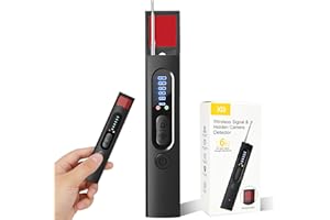 FTJKGH Hidden Camera Detector, Bug Detector, Camera Detector, Spy Camera Detector, Listening Device Detector, GPS Tracker Detector, RF Detector Scanner Device, Camera Finder for Hotel Car Office