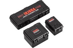 INJORA RC Simulation Decoration Scale Mini Storage Box Equipment Case Decoration Accessory for 1/18 1/24 RC Crawler Car Axial SCX24 Series FCX24，Black