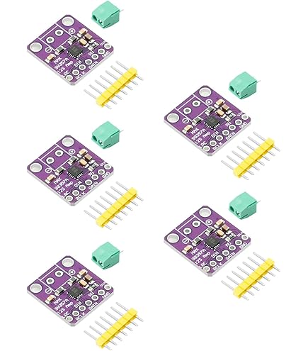 MAX98357A I2S 3 W mono versterker klasse D filterloze amplifier breakout-module DAC-decodermodule audio board met breed toepassingsgebied, met 20 stuks 20 cm Dupont-kabel, 2 stuks